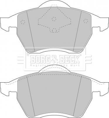 Borg & Beck BBP1446 - Kit de plaquettes de frein, frein à disque cwaw.fr