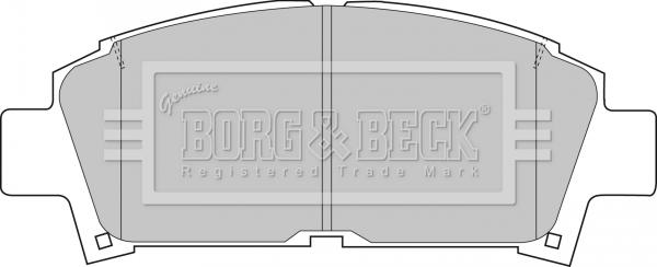 Borg & Beck BBP1440 - Kit de plaquettes de frein, frein à disque cwaw.fr