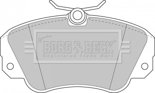 Borg & Beck BBP1448 - Kit de plaquettes de frein, frein à disque cwaw.fr