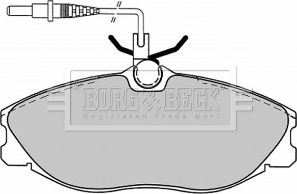 Borg & Beck BBP1443 - Kit de plaquettes de frein, frein à disque cwaw.fr