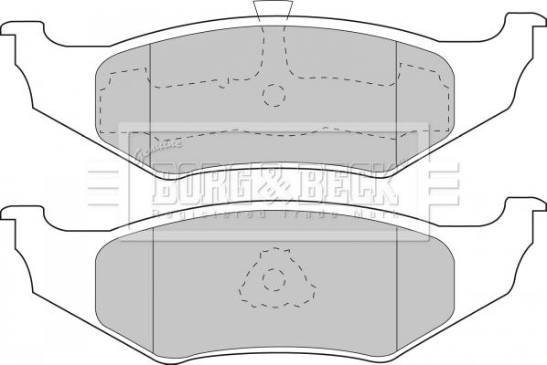 Borg & Beck BBP1450 - Kit de plaquettes de frein, frein à disque cwaw.fr