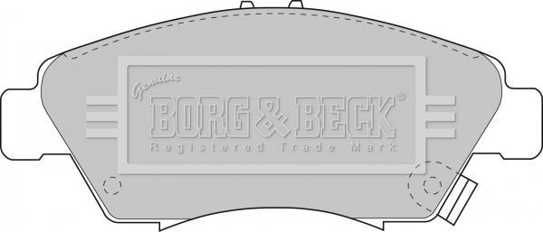 Borg & Beck BBP1457 - Kit de plaquettes de frein, frein à disque cwaw.fr