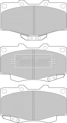 Borg & Beck BBP1469 - Kit de plaquettes de frein, frein à disque cwaw.fr