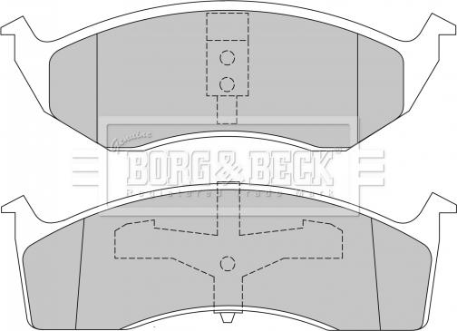 Borg & Beck BBP1465 - Kit de plaquettes de frein, frein à disque cwaw.fr