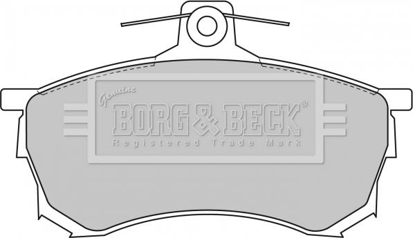 Borg & Beck BBP1463 - Kit de plaquettes de frein, frein à disque cwaw.fr