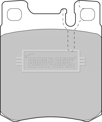 Borg & Beck BBP1462 - Kit de plaquettes de frein, frein à disque cwaw.fr