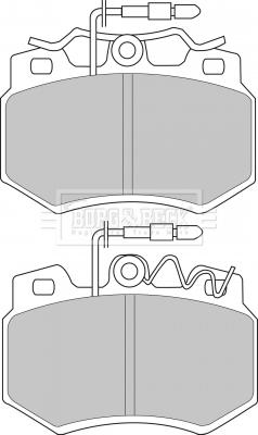 Borg & Beck BBP1403 - Kit de plaquettes de frein, frein à disque cwaw.fr