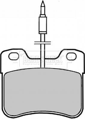 Borg & Beck BBP1402 - Kit de plaquettes de frein, frein à disque cwaw.fr