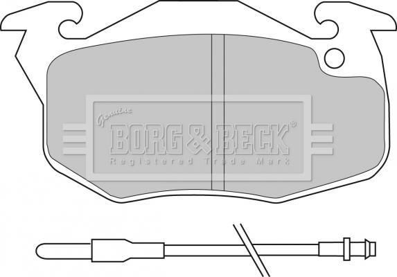 Borg & Beck BBP1414 - Kit de plaquettes de frein, frein à disque cwaw.fr