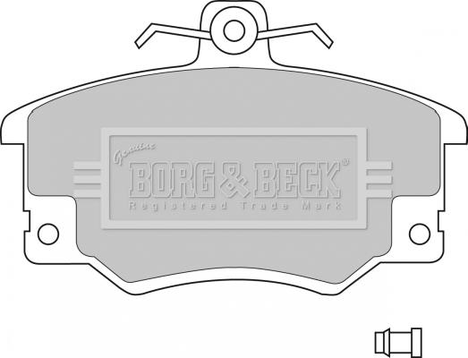 Borg & Beck BBP1410 - Kit de plaquettes de frein, frein à disque cwaw.fr