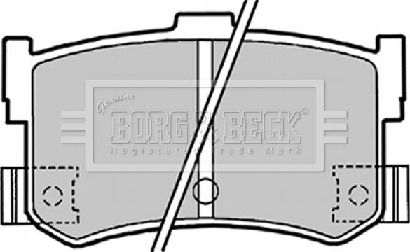 Borg & Beck BBP1413 - Kit de plaquettes de frein, frein à disque cwaw.fr