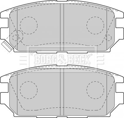 Borg & Beck BBP1489 - Kit de plaquettes de frein, frein à disque cwaw.fr