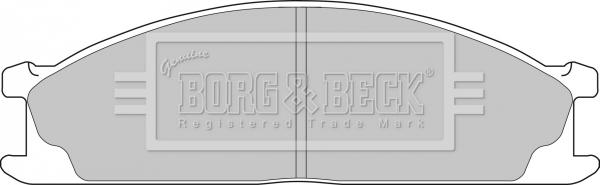 Borg & Beck BBP1486 - Kit de plaquettes de frein, frein à disque cwaw.fr