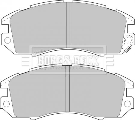 Borg & Beck BBP1480 - Kit de plaquettes de frein, frein à disque cwaw.fr