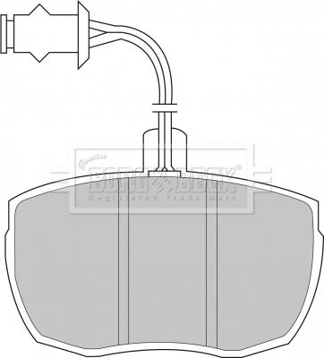 Borg & Beck BBP1481 - Kit de plaquettes de frein, frein à disque cwaw.fr