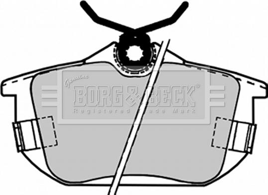 Borg & Beck BBP1488 - Kit de plaquettes de frein, frein à disque cwaw.fr