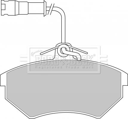 Borg & Beck BBP1439 - Kit de plaquettes de frein, frein à disque cwaw.fr