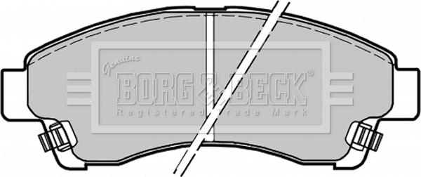 Borg & Beck BBP1435 - Kit de plaquettes de frein, frein à disque cwaw.fr