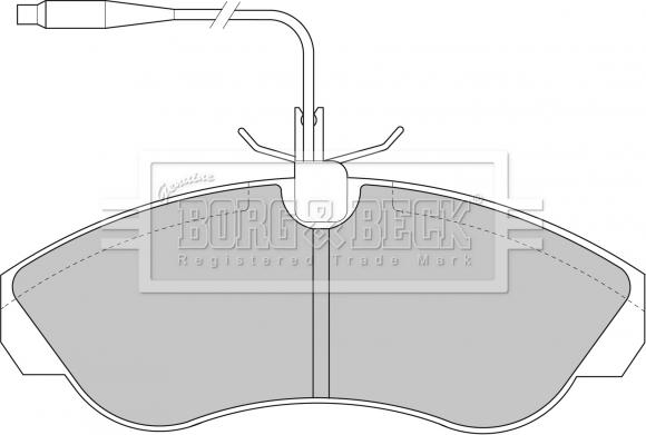 Borg & Beck BBP1430 - Kit de plaquettes de frein, frein à disque cwaw.fr