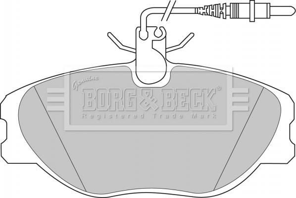 Borg & Beck BBP1438 - Kit de plaquettes de frein, frein à disque cwaw.fr