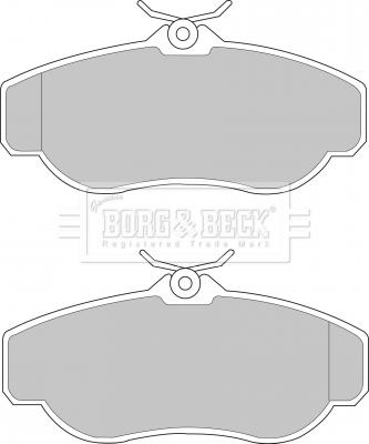 Borg & Beck BBP1429 - Kit de plaquettes de frein, frein à disque cwaw.fr