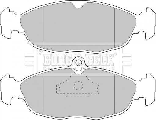 Borg & Beck BBP1424 - Kit de plaquettes de frein, frein à disque cwaw.fr