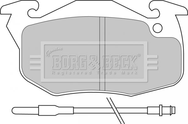 Borg & Beck BBP1425 - Kit de plaquettes de frein, frein à disque cwaw.fr