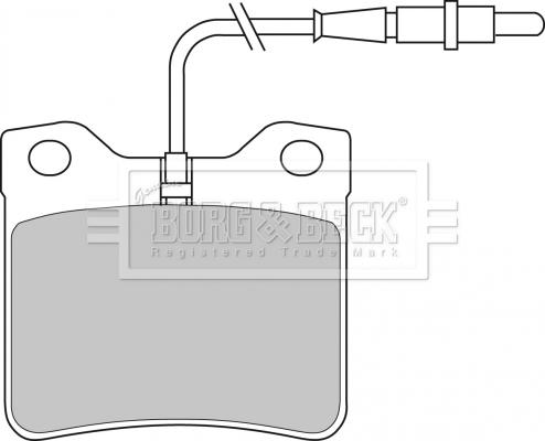 Borg & Beck BBP1421 - Kit de plaquettes de frein, frein à disque cwaw.fr