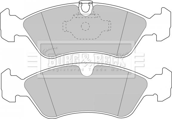 Borg & Beck BBP1474 - Kit de plaquettes de frein, frein à disque cwaw.fr