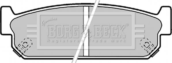 Borg & Beck BBP1599 - Kit de plaquettes de frein, frein à disque cwaw.fr