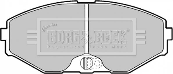 Borg & Beck BBP1598 - Kit de plaquettes de frein, frein à disque cwaw.fr