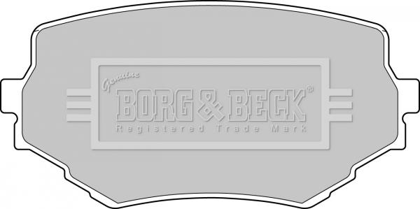 Borg & Beck BBP1597 - Kit de plaquettes de frein, frein à disque cwaw.fr