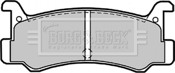 Borg & Beck BBP1540 - Kit de plaquettes de frein, frein à disque cwaw.fr