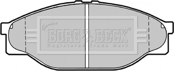 Borg & Beck BBP1548 - Kit de plaquettes de frein, frein à disque cwaw.fr