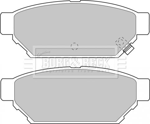 Borg & Beck BBP1543 - Kit de plaquettes de frein, frein à disque cwaw.fr