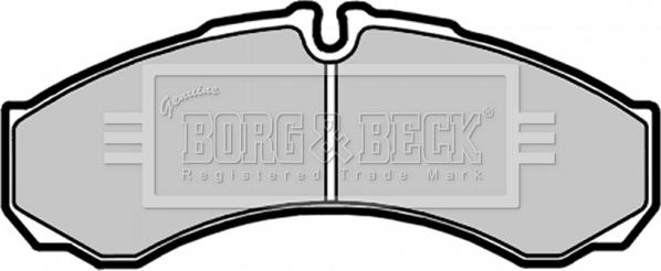 Borg & Beck BBP1554 - Kit de plaquettes de frein, frein à disque cwaw.fr