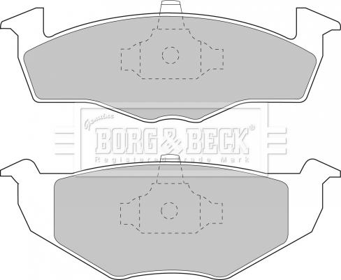 Borg & Beck BBP1555 - Kit de plaquettes de frein, frein à disque cwaw.fr