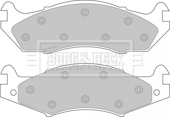 Borg & Beck BBP1566 - Kit de plaquettes de frein, frein à disque cwaw.fr