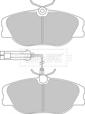 Borg & Beck BBP1567 - Kit de plaquettes de frein, frein à disque cwaw.fr