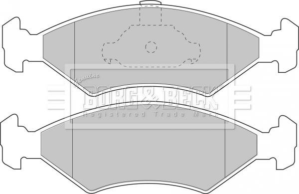 Borg & Beck BBP1509 - Kit de plaquettes de frein, frein à disque cwaw.fr