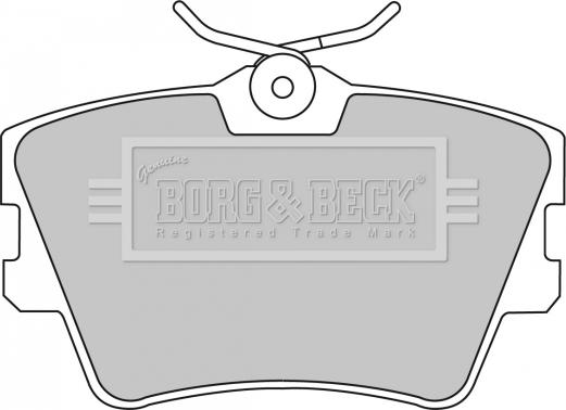 Borg & Beck BBP1501 - Kit de plaquettes de frein, frein à disque cwaw.fr