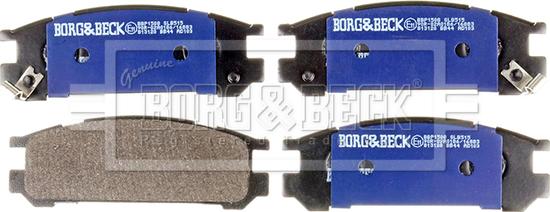 Borg & Beck BBP1508 - Kit de plaquettes de frein, frein à disque cwaw.fr