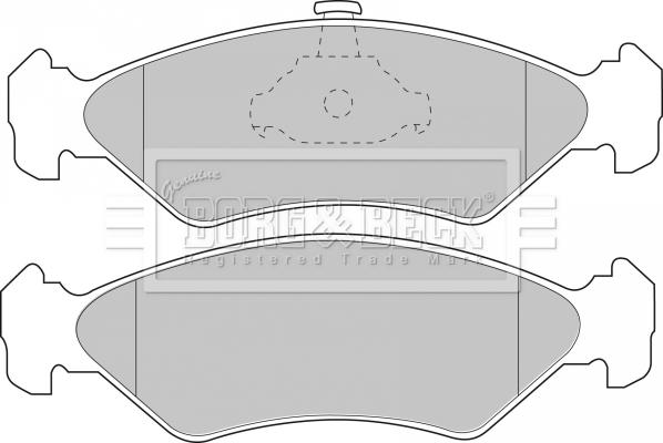 Borg & Beck BBP1510 - Kit de plaquettes de frein, frein à disque cwaw.fr