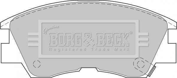 Borg & Beck BBP1511 - Kit de plaquettes de frein, frein à disque cwaw.fr