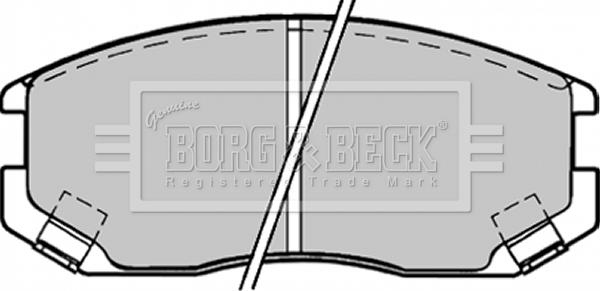 Borg & Beck BBP1518 - Kit de plaquettes de frein, frein à disque cwaw.fr