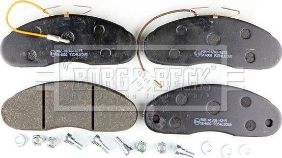 Borg & Beck BBP1513 - Kit de plaquettes de frein, frein à disque cwaw.fr