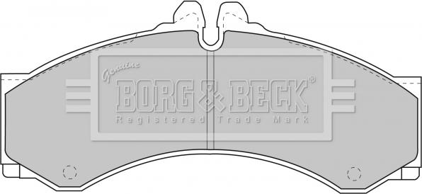 Borg & Beck BBP1589 - Kit de plaquettes de frein, frein à disque cwaw.fr