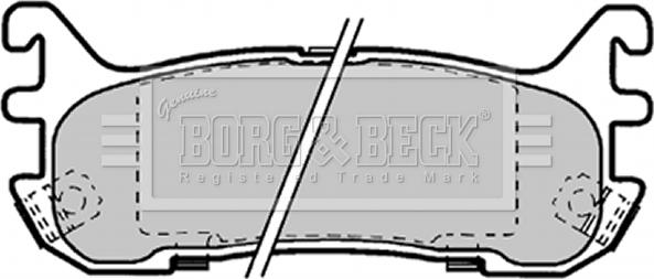 Borg & Beck BBP1584 - Kit de plaquettes de frein, frein à disque cwaw.fr