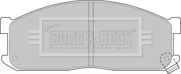 Borg & Beck BBP1536 - Kit de plaquettes de frein, frein à disque cwaw.fr