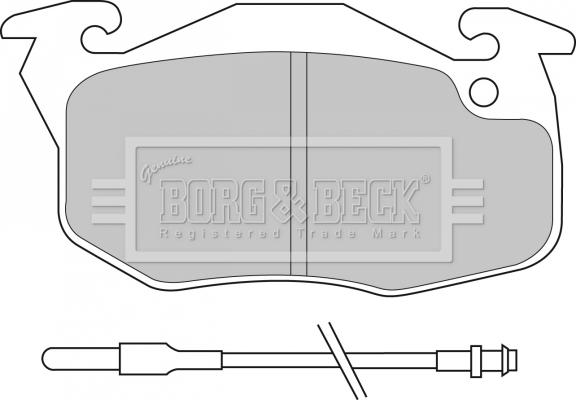 Borg & Beck BBP1532 - Kit de plaquettes de frein, frein à disque cwaw.fr